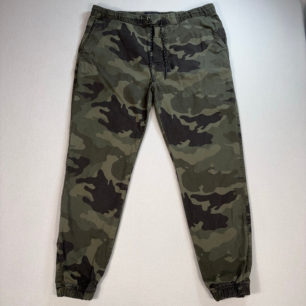 American Eagle Joggers Men's XLT‎ Tall Green Camo Next Level Flex Drawstring